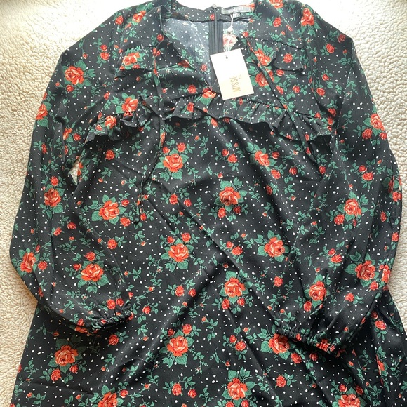 Missguided- Floral Shift Dress, SIZE: US 4 - Picture 3 of 7
